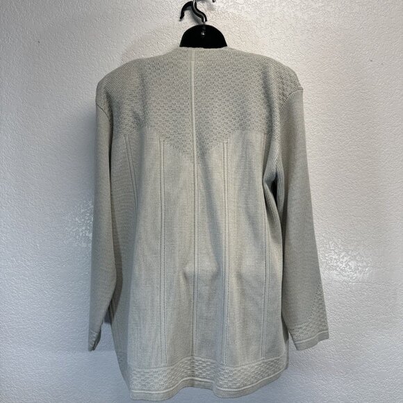 VTG Pacific I.D. Vintage Long Sleeved Open front Cardigan Sweater Lite Blue OS - Picture 5 of 7